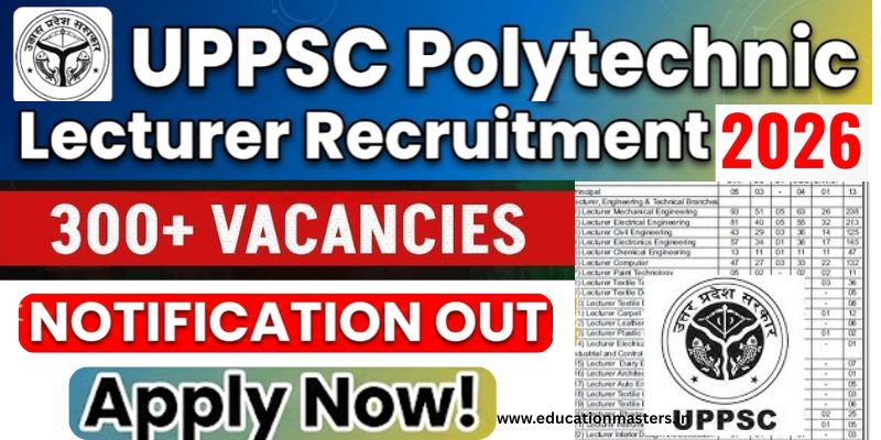 UPPSC Polytechnic Lecturer Recruitment 2026